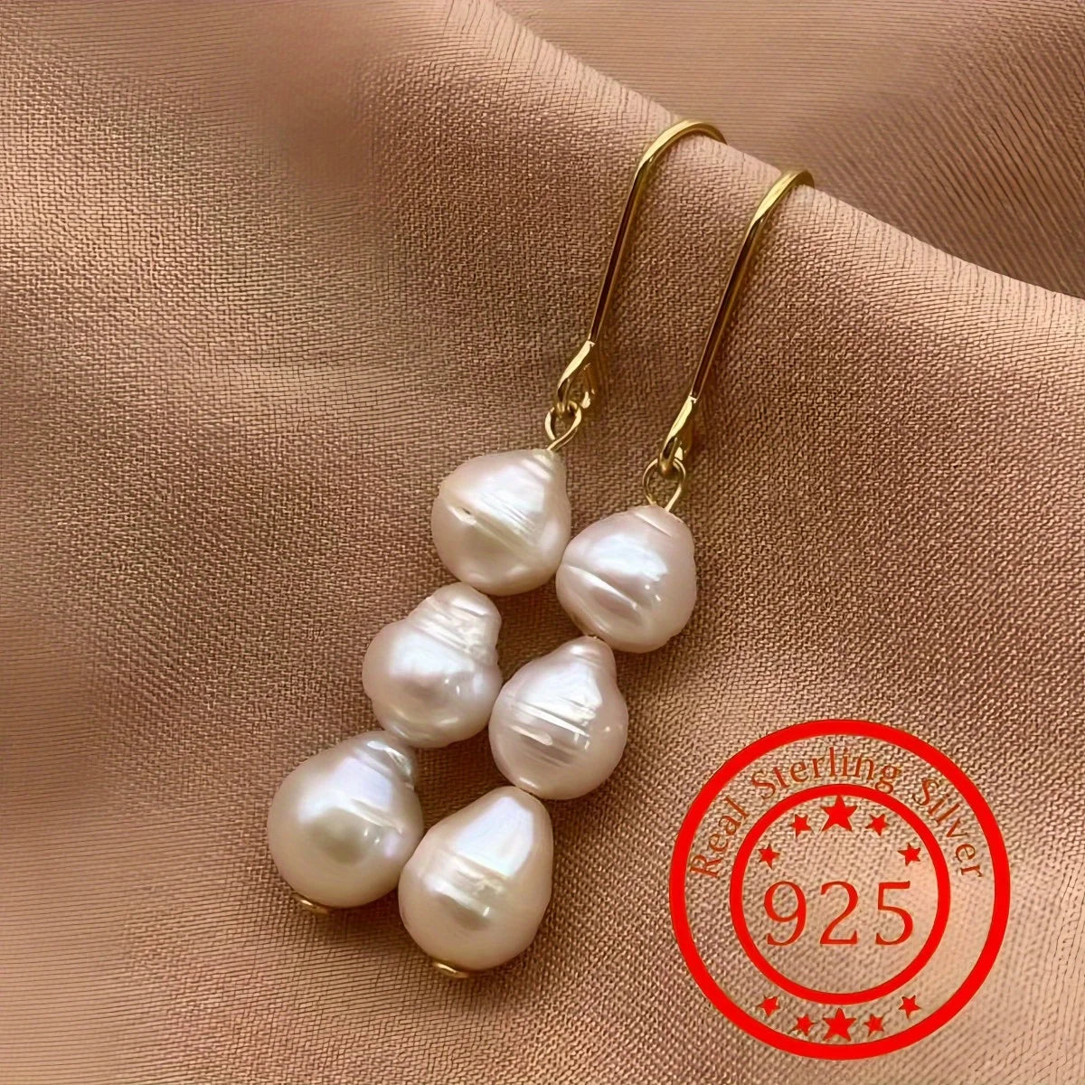 Silver Pearl Earrings