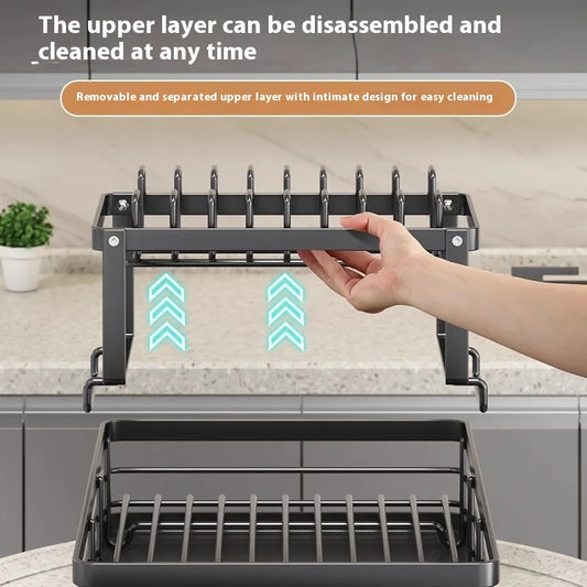 Dish Drying Rack Kitchen Adjustable Stainless Steel Cutting Board Organiser Dish Bowl Drainer Storage Rack Kitchen Utensils