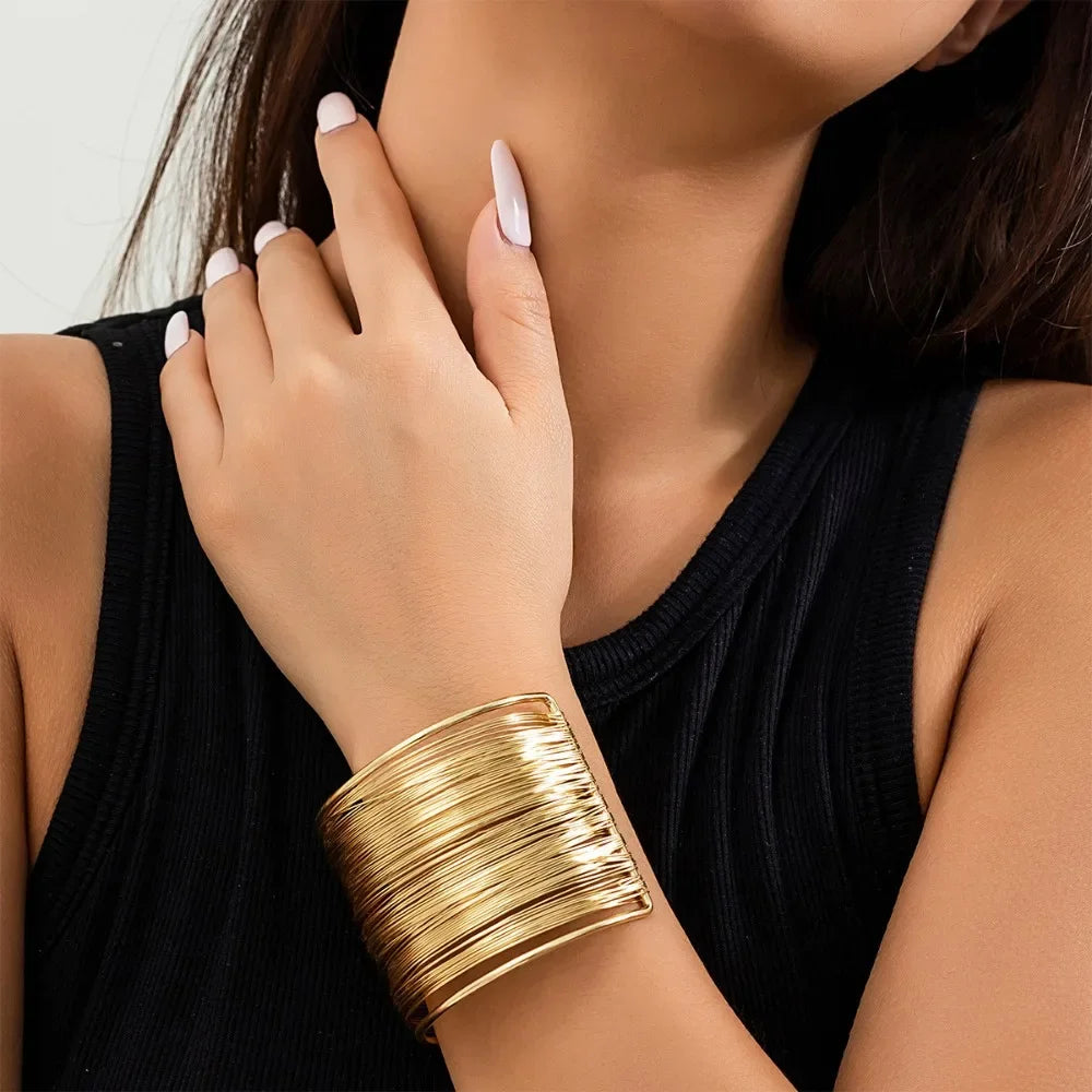 Hyperbolic Gold Plated Bangle