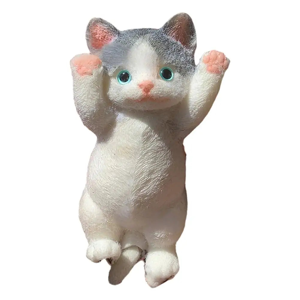 Anxiety Relief Cat Toy Realistic Cat Squeeze Toy for Stress Relief Soft Tpr Fidget Toy for Kids Teens Adults