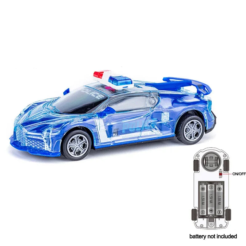 Children Toys Cars Cool Universal Wheel Toy Car with Sound Electric Inertial Toy Sports Car Glowing Toy Car Kids Boy Toys Gift
