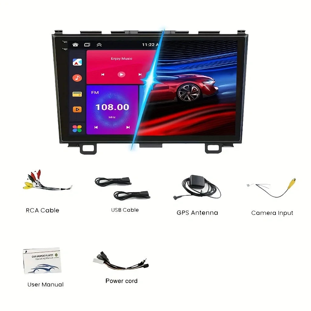 MTIJIEY 4+64G 8Core Android13 Carplay Car Radio For Honda CR-V 3 RE CRV 2007-2011 Multimedia Video Player 2 Din Navigation GPS