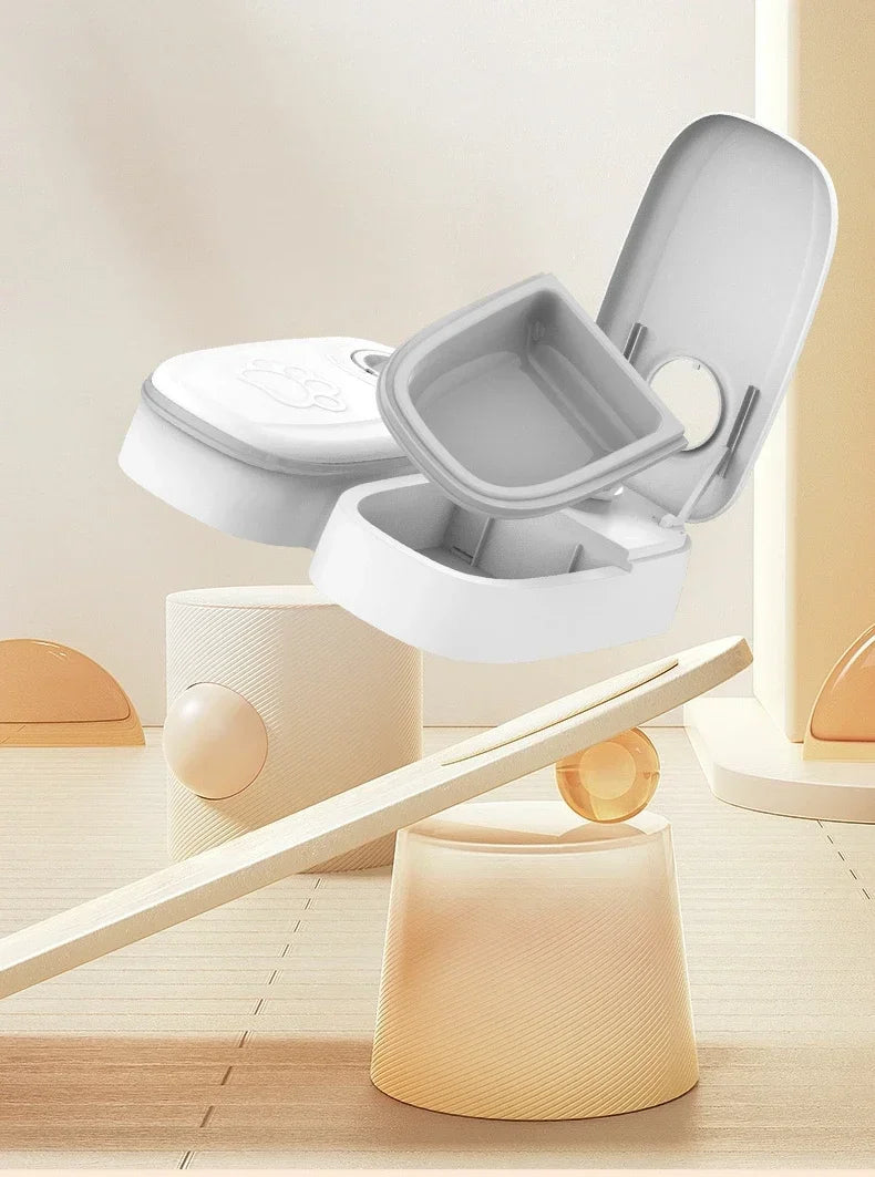 Automatic Timing Feeder Large Capacity Dry & Wet Food Container Electric Dog Double Dish Bowl For Cats Dogs
