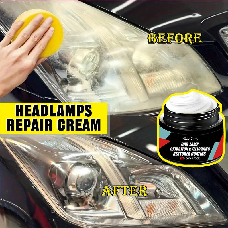 ar Headlight Restoration Polishing Kit - Scratch Remover & Oxidation Cleaner Repair Paste for Headlamp Assembly