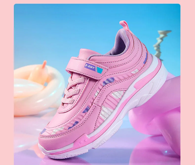 Girls’ Athletic Waterproof Shoes – Casual Sport Trainers for Outdoor Fun