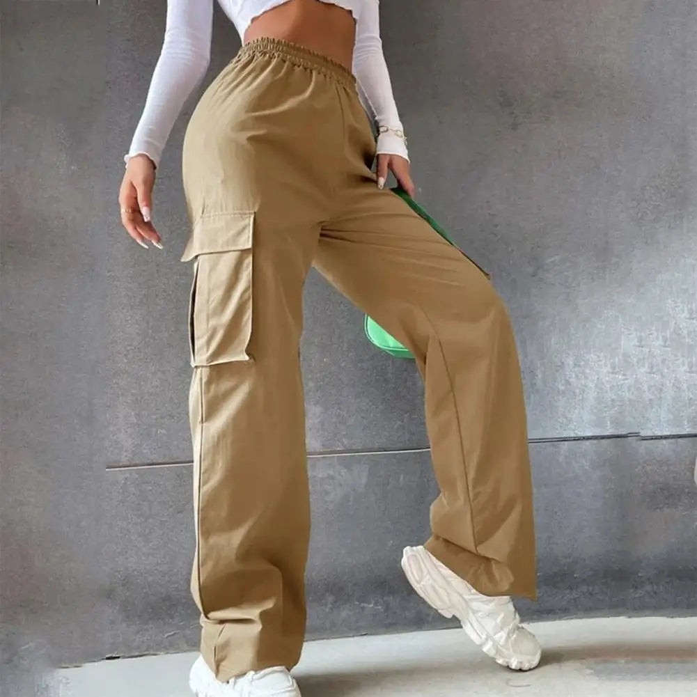 Women Cargo Trousers Korean Streetwear Casual Joggers