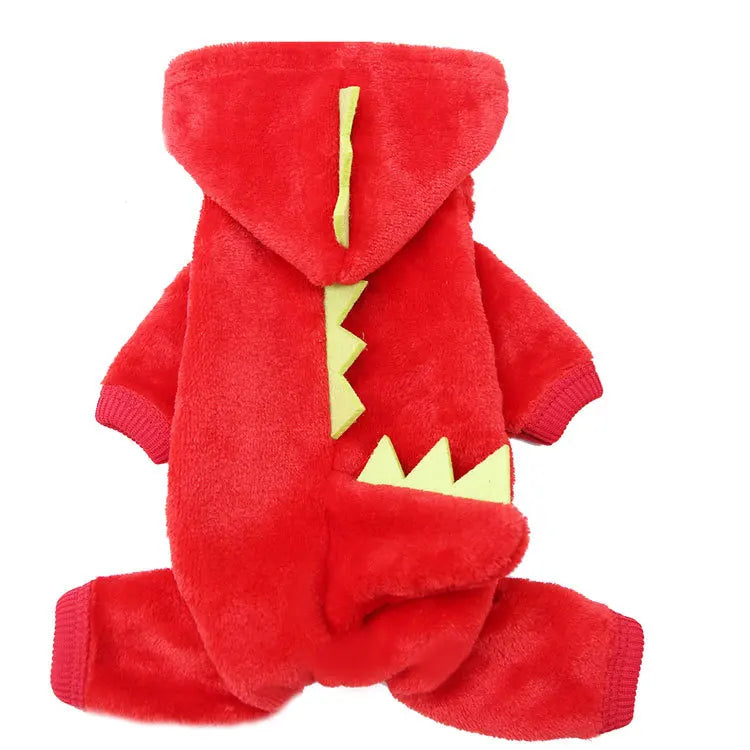 Dinosaur Dog Fleece Pet Jumpsuit