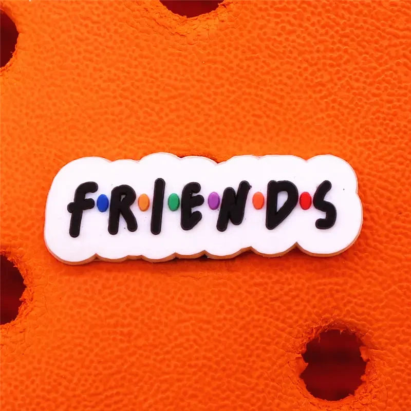 Single Piece Old Friends Shoe Charm – Fun Garden Shoe & Clog Decoration Pin, Unisex Gift