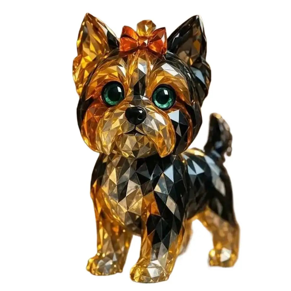Crystal Animal Figurines Realistic Animal Holiday Collection Handcrafted Collectibles Portable Space-Saving Sculpture For Table