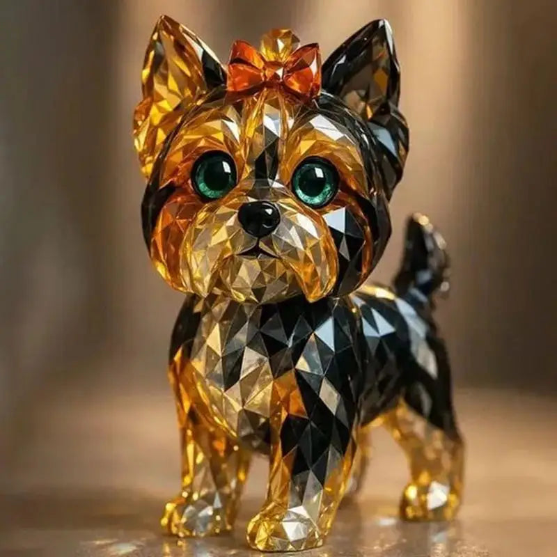 Crystal Animal Figurines Realistic Animal Holiday Collection Handcrafted Collectibles Portable Space-Saving Sculpture For Table
