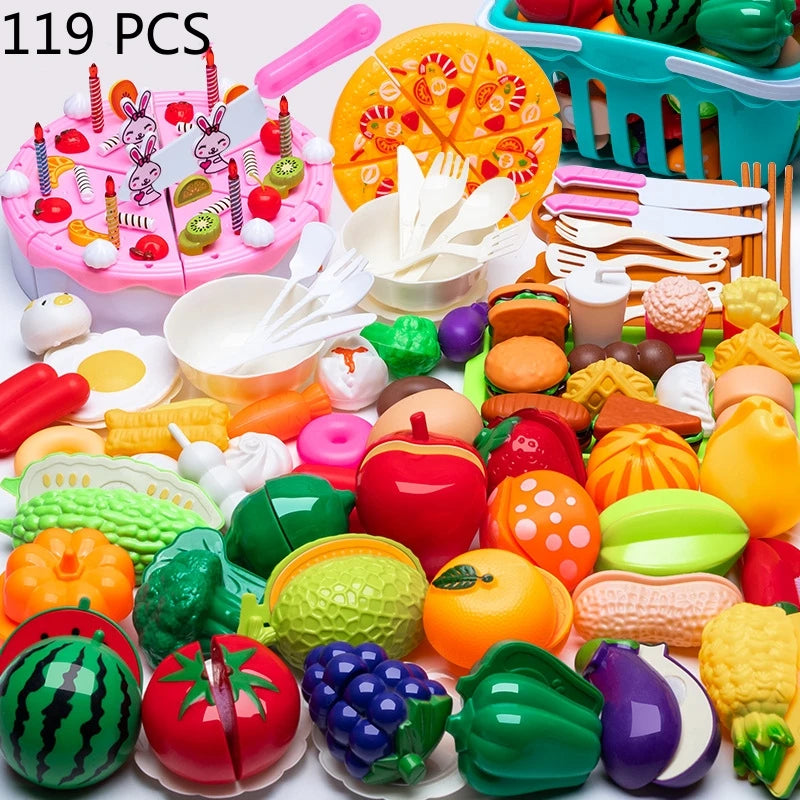 DIY Fruit Cutting Fruits And Vegetables Toys