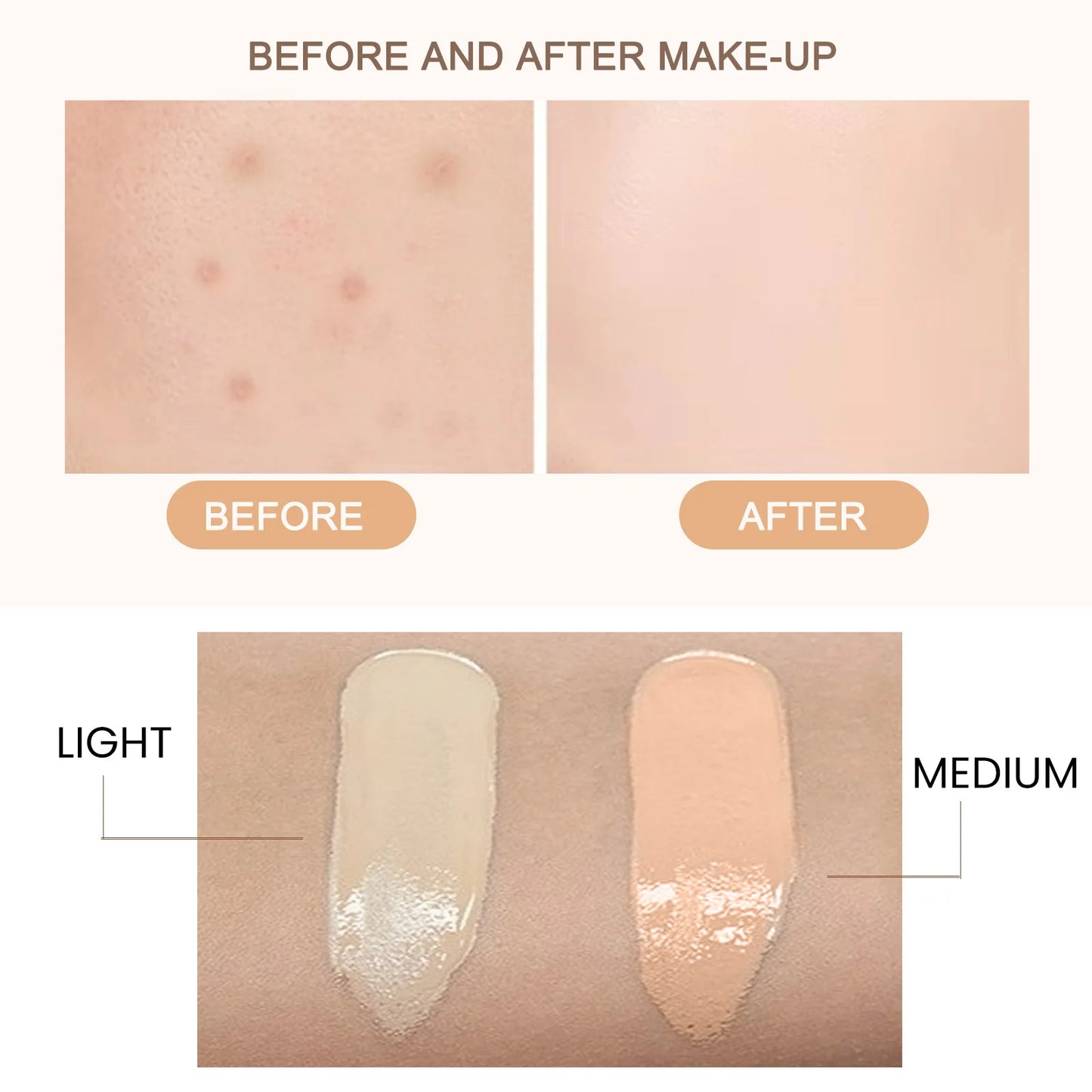 CC Foundation Cream Natural Moisturising Waterproof Brightening Foundation