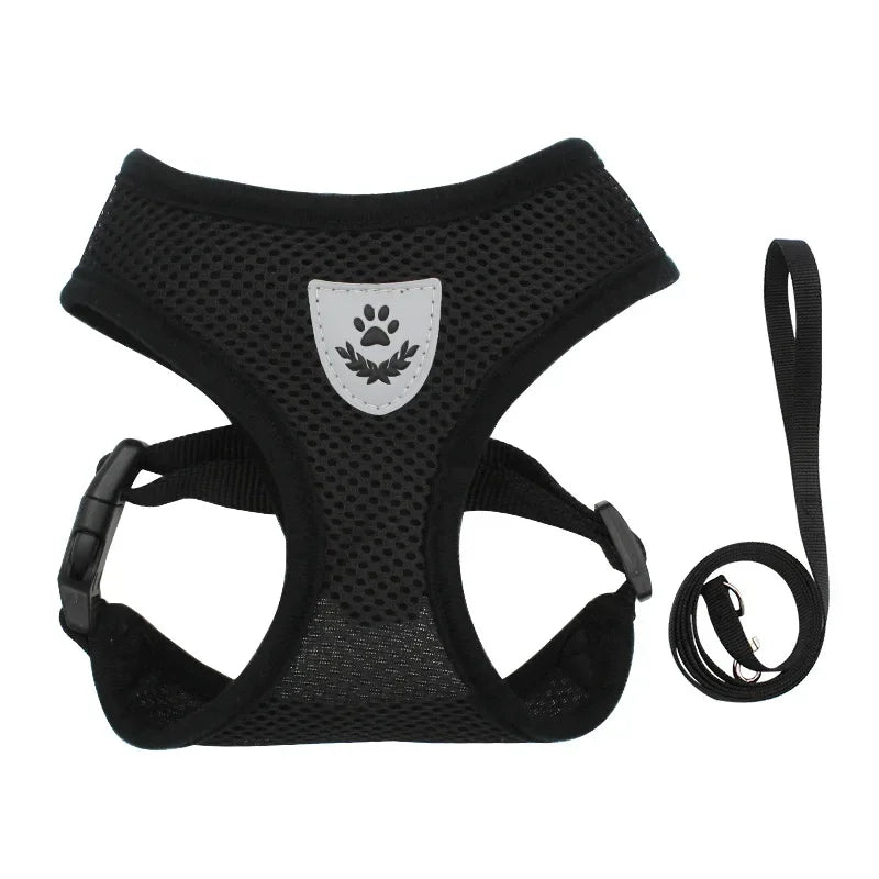 Adjustable Polyester Mesh Pet Harness Lead