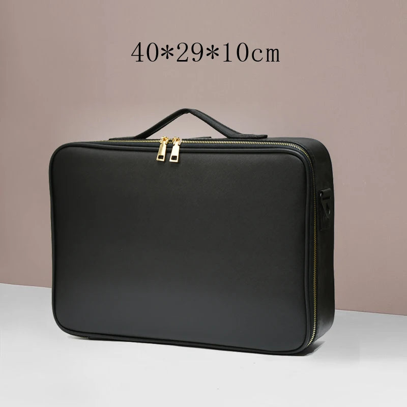 Waterproof PU Leather arge Capacity Storage Make up Cosmetic Bag