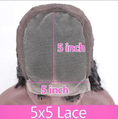 44 46 inches 200 Density Straight 13x6 HD Transparent Lace Natural Color Brazilian Human Hair Wig For Women Frontal Lace Wig