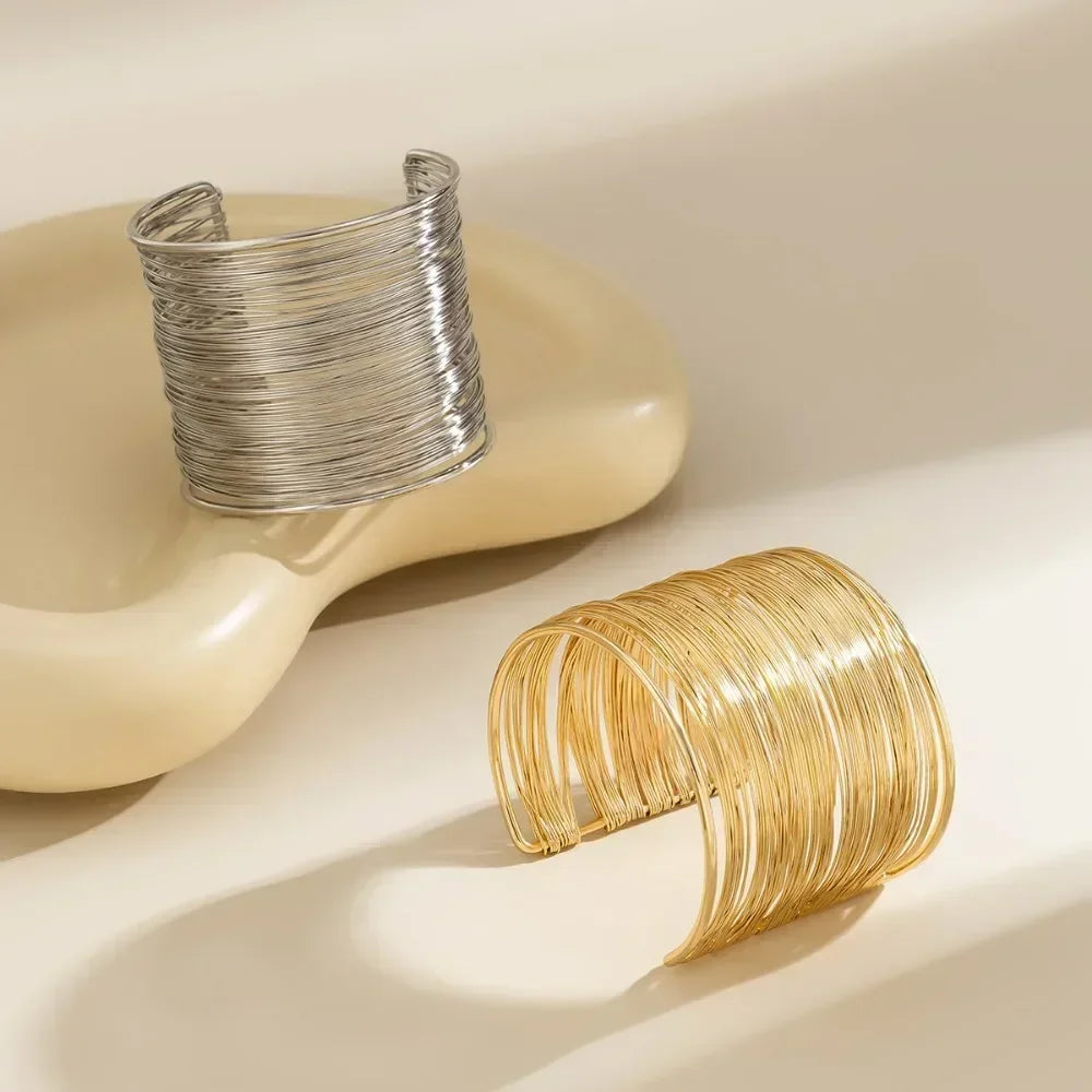 Hyperbolic Gold Plated Bangle