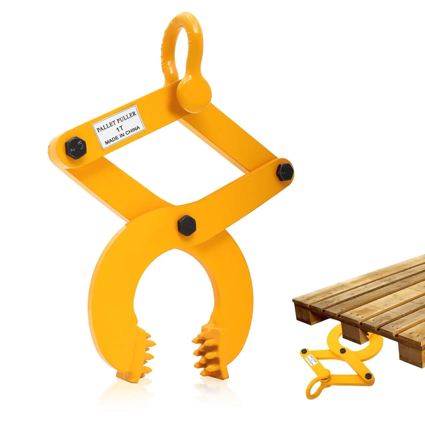 Pallet Puller Clamp 1/2/3T Tree Puller Tool Stump Puller Pallet Grabber Pallet Jack Puller Steel Single Scissor Hook Puller