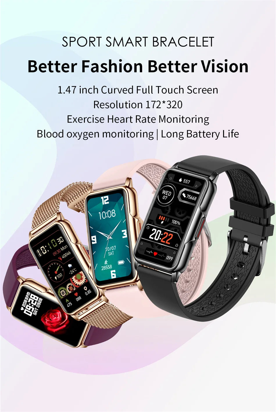Full Touch GPS Fitness Smart Watch