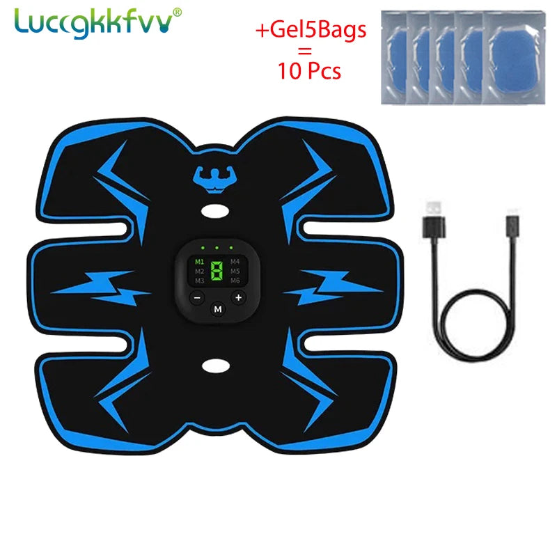 Smart EMS Wireless Muscle Stimulator – Electric Abdominal Trainer, Body Slimming & Weight Loss Massager Stickers