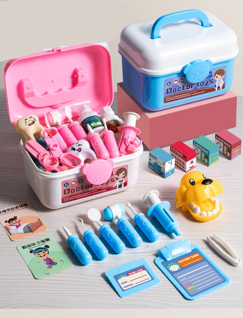Children Doctor Play Set Simulation Nurse Toy Doctor Accessories for Kids Home Play Toys Doctor Set Toy Gift for Kids Boys Girls