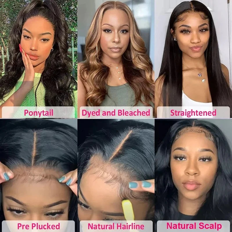 Loose Body Wave Human Hair Wigs 40 Inch 5x5 Glueless Wigs Ready To Wear 100% Human Hair 200 Density Glueless Brazilian Wigs sale