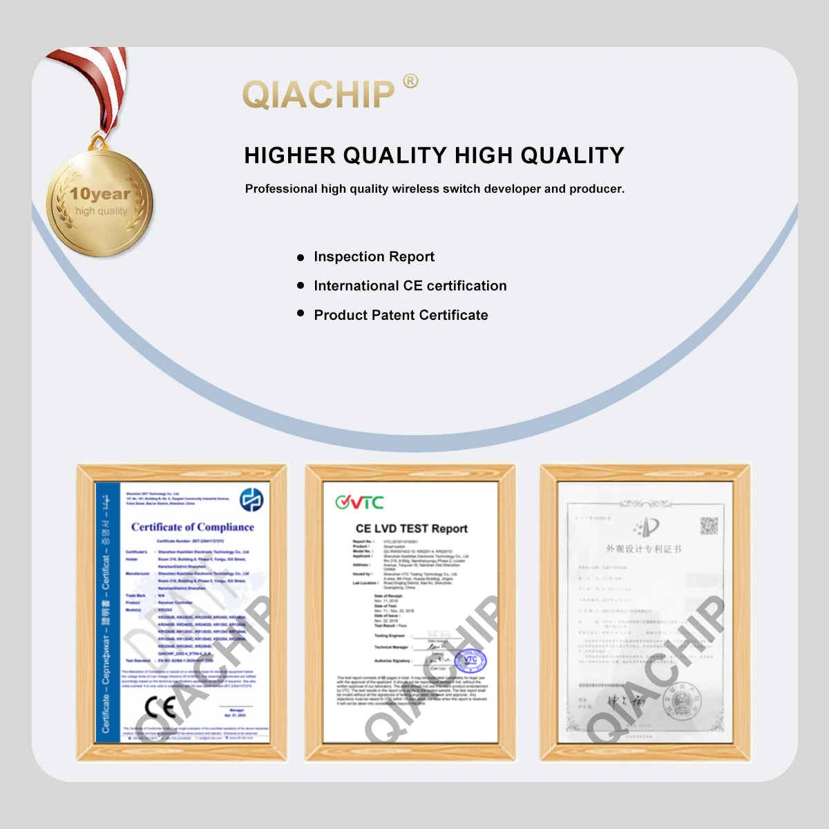 QIACHIP 4CH 433.92MHz Relay Module – DC 5V/12V/24V/48V 10A Wireless Remote Control Switch for EV1527, DC Motor DIY