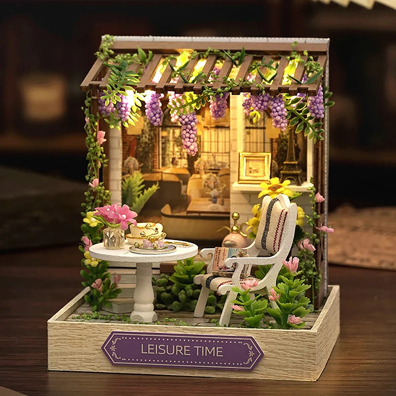 Mini DIY Flower Doll House Kit