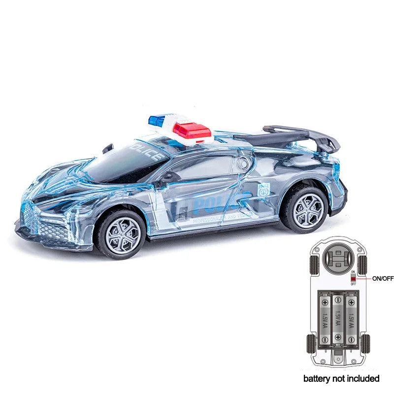 Children Toys Cars Cool Universal Wheel Toy Car with Sound Electric Inertial Toy Sports Car Glowing Toy Car Kids Boy Toys Gift