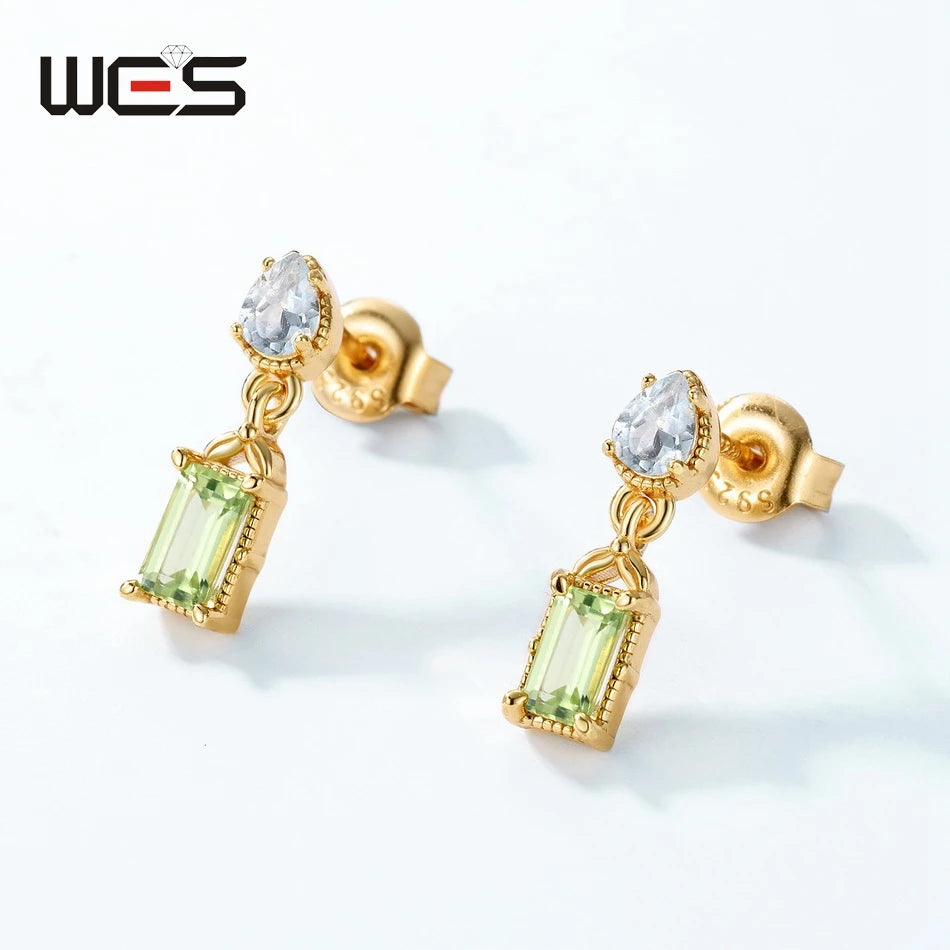 WES Sterling Silver Crystal Jewelry Set
