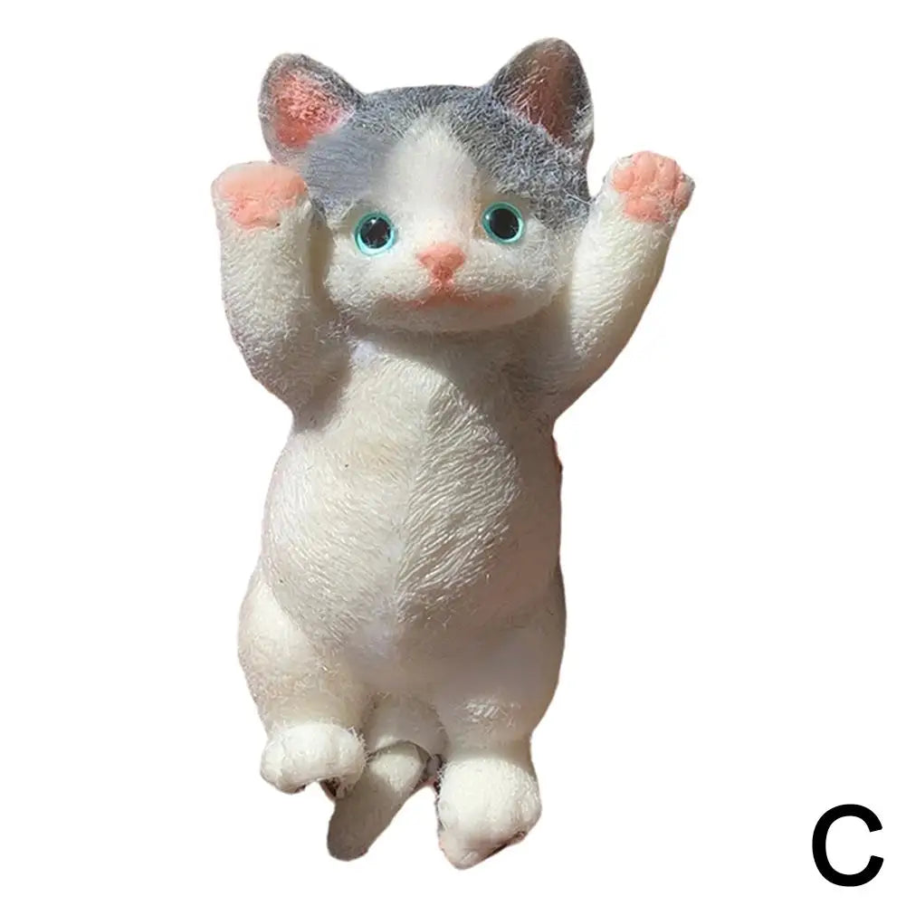 Anxiety Relief Cat Toy Realistic Cat Squeeze Toy for Stress Relief Soft Tpr Fidget Toy for Kids Teens Adults