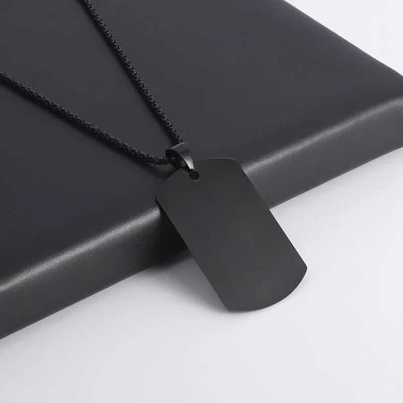 Titanium Steel Dumbbell Necklace