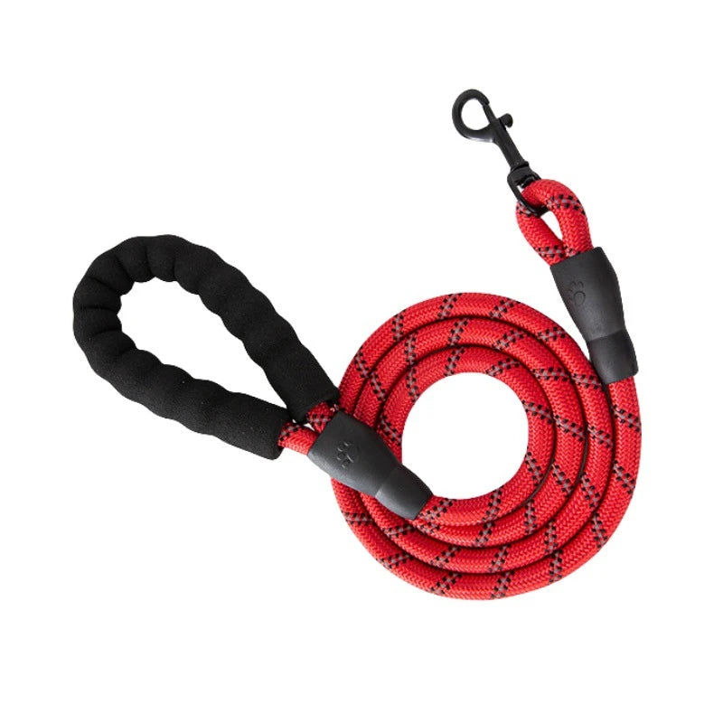 3M Reflective Dog Leash – Padded Handle, Heavy-Duty Double Traction Rope for Small to Large Dogs