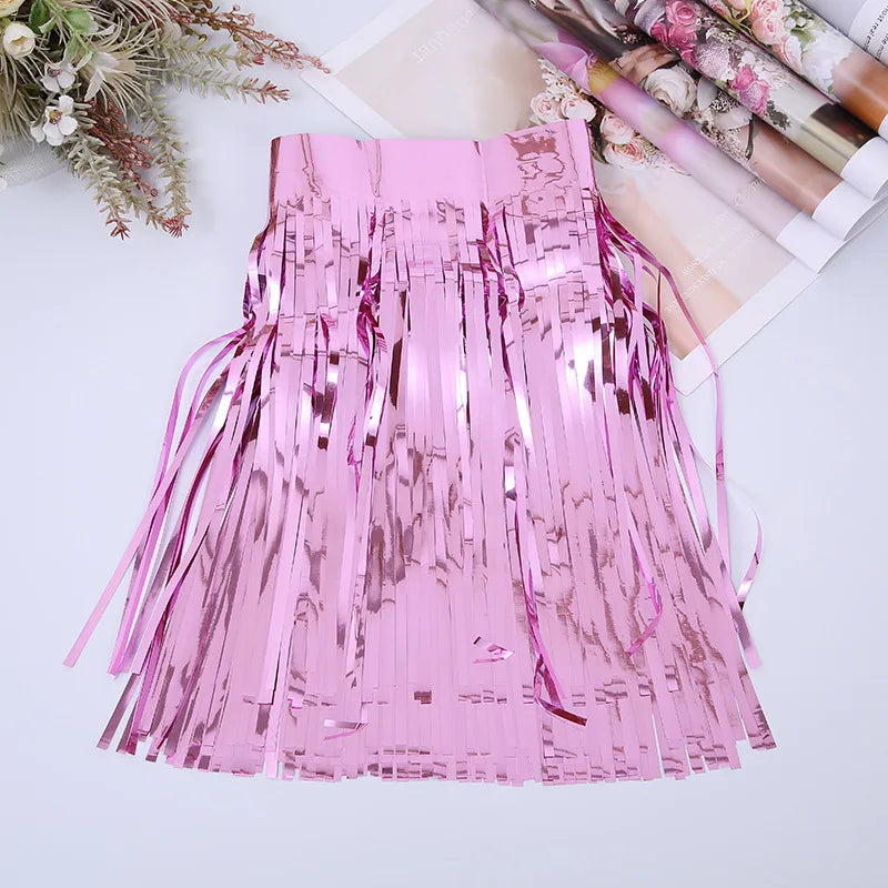 30x300CM Foil Fringe Garland – Streamer Curtain Banner for Wedding, Birthday, and Party Decorations