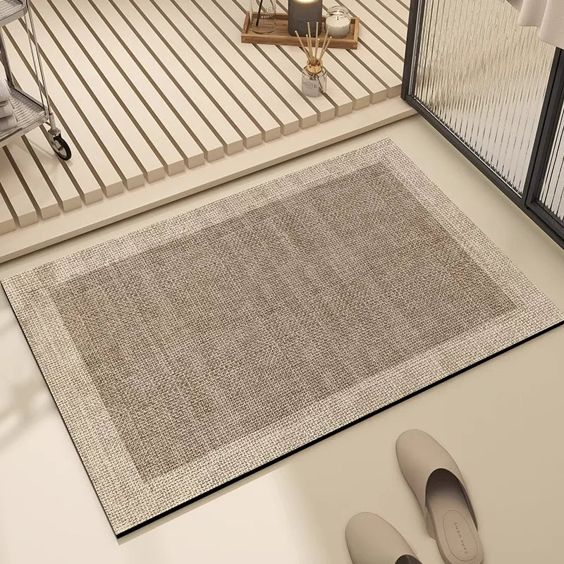 Bathroom Mat Absorbent Floor Mats Bath Carpet Soft Diatom Mud Non-slip Rug Toilet Doormat Entrance Door Tappeto Bagno Alfombra