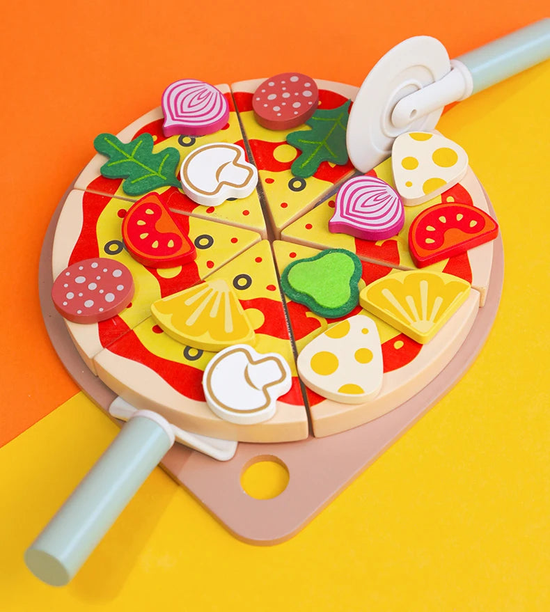 Wooden Kitchen Toys Pretend Toys Cutting Cake Play Set Food Kids Toys Montessori Tea Party Learning Educational Toys For Gifts