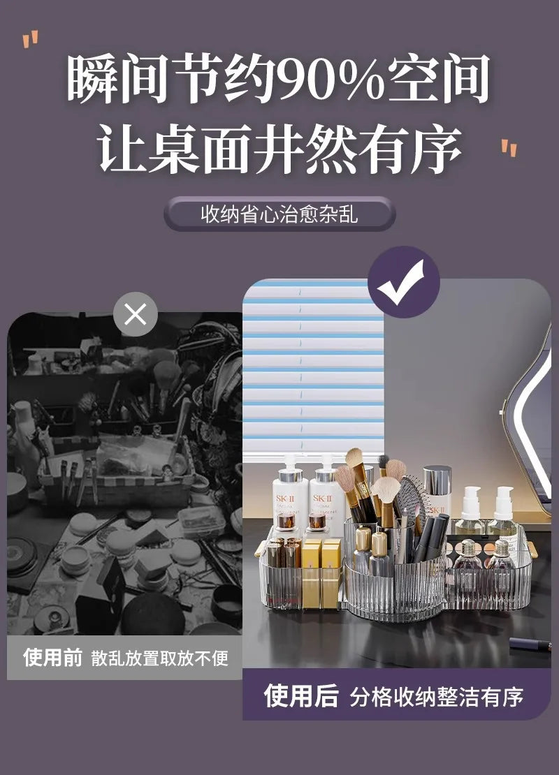 360° Rotating Makeup Brush Holder