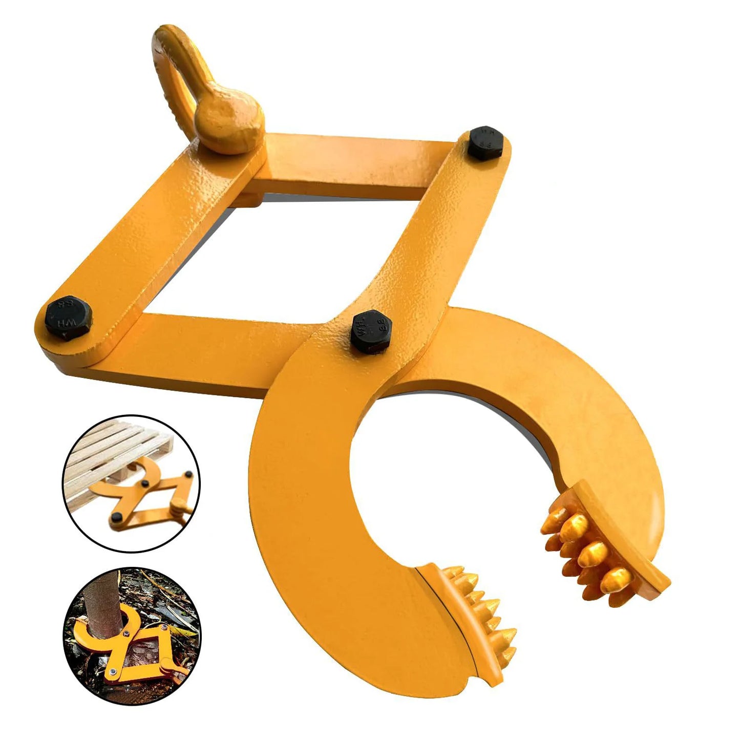Pallet Puller Clamp 1/2/3T Tree Puller Tool Stump Puller Pallet Grabber Pallet Jack Puller Steel Single Scissor Hook Puller