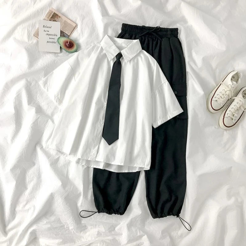 Japan Style White Shirts