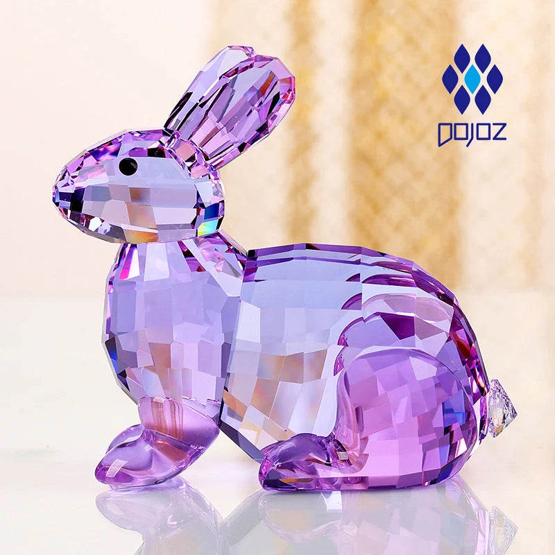 Crystal Dog Figurine for Birthday Gifts Chinese Zodiac Animal Art Craft Lucky Fortune Desktop Decor for Home Office Display