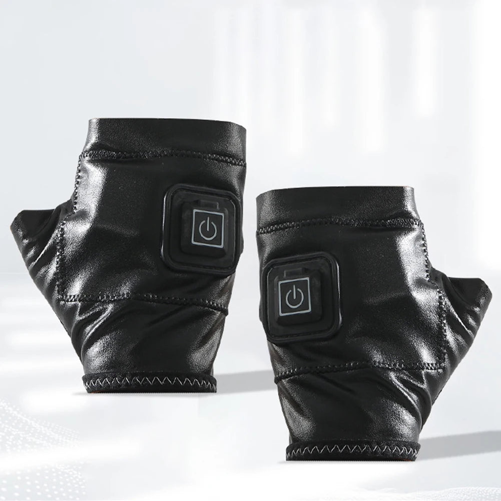 Self-Heating Electric Gloves Winter Hand Warmer Temperature Control USB Rechargeable Heated Gloves Outdoor Riding Thermal Gloves