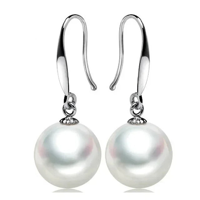 Sterling Silver Pearl Drop Earrings