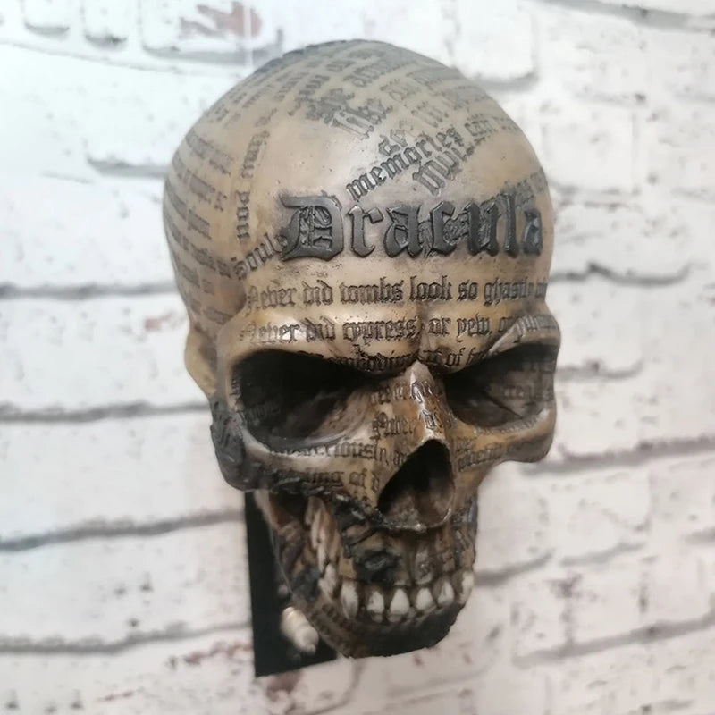 Motorcycle Helmet Skull Holder Helmet Storage Rack Wall Mount Hat Rack Resin For Coats, Caps, Baseballs And Rugby Helmet