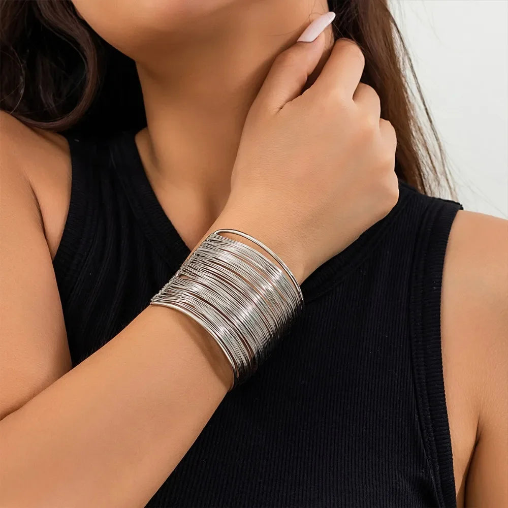 Hyperbolic Gold Plated Bangle