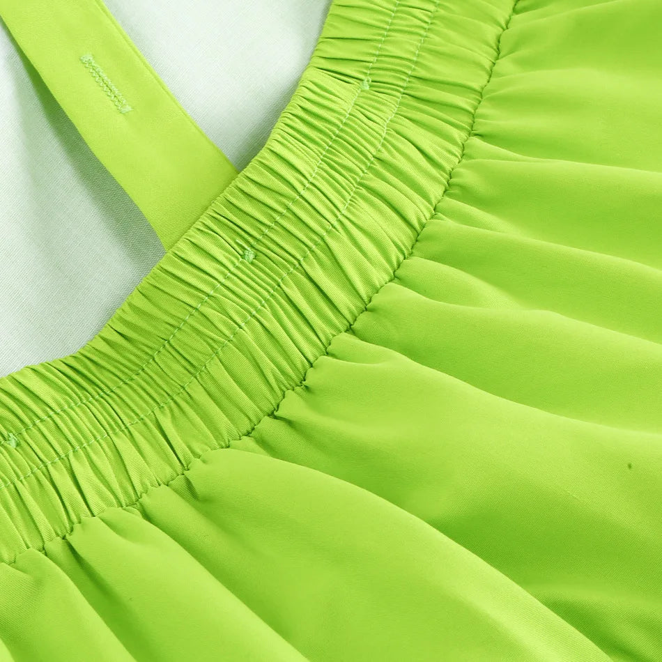 Tinkerbell Dress Girls Halloween Costumes Kids Girl Green Fairy Princess Fancy Tinker Bell Dress Birthday Party