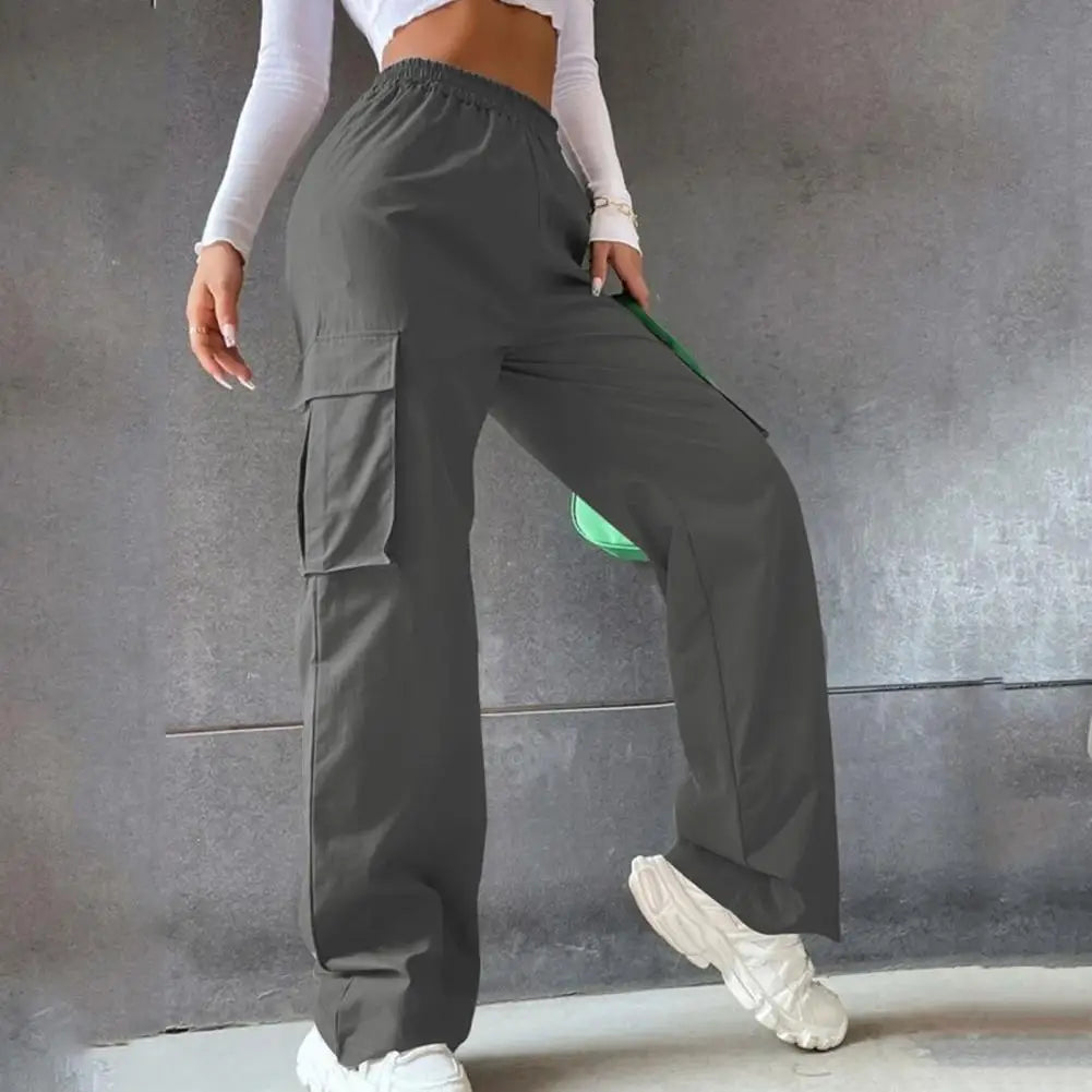 Women Cargo Trousers Korean Streetwear Casual Joggers