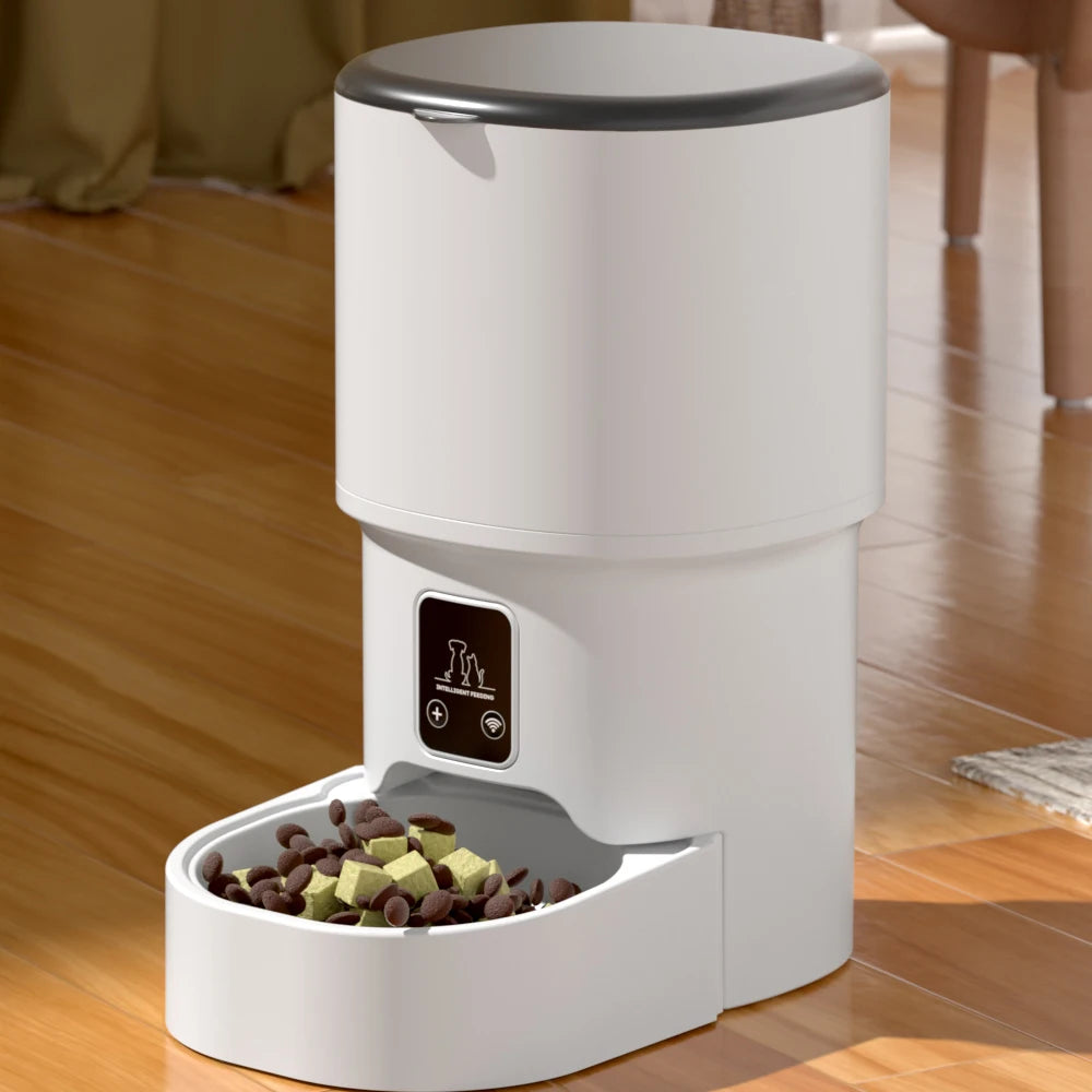 4L Pet Feeder Timing 5V USB Smart Automatic Dog Pet Feeder For Cats Dog Button WIFI APP Intelligent Dry Food Dispenser Dog Bowl