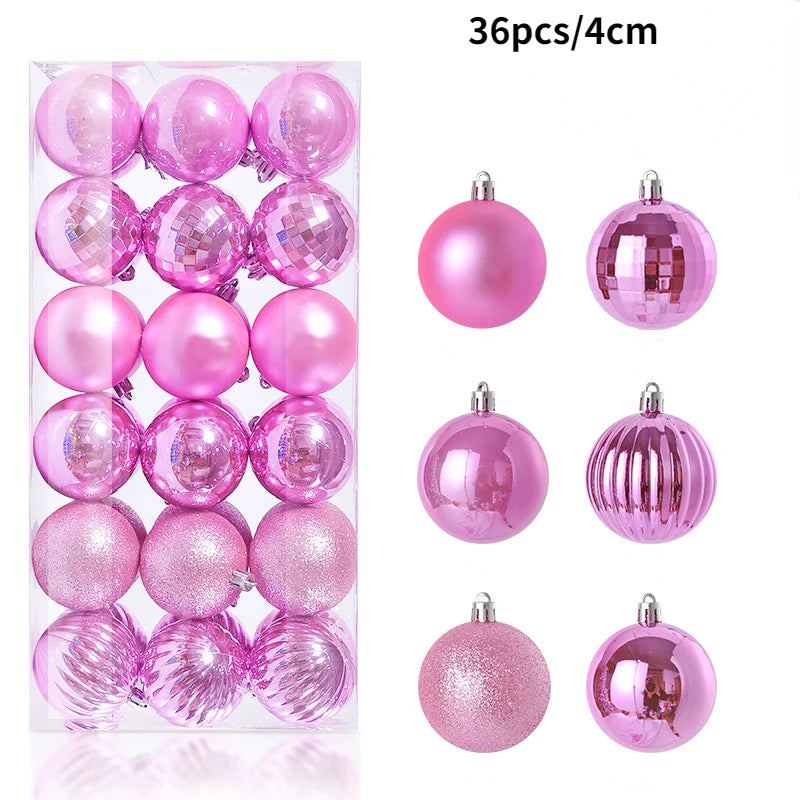 24-36Pcs Xmas Tree Balls Decorations