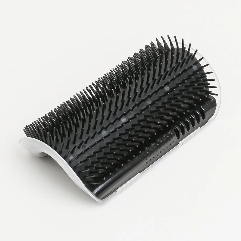 Cat Wall Brush & Self-Groomer – Corner Scratcher Comb with Catnip for Massage and Play