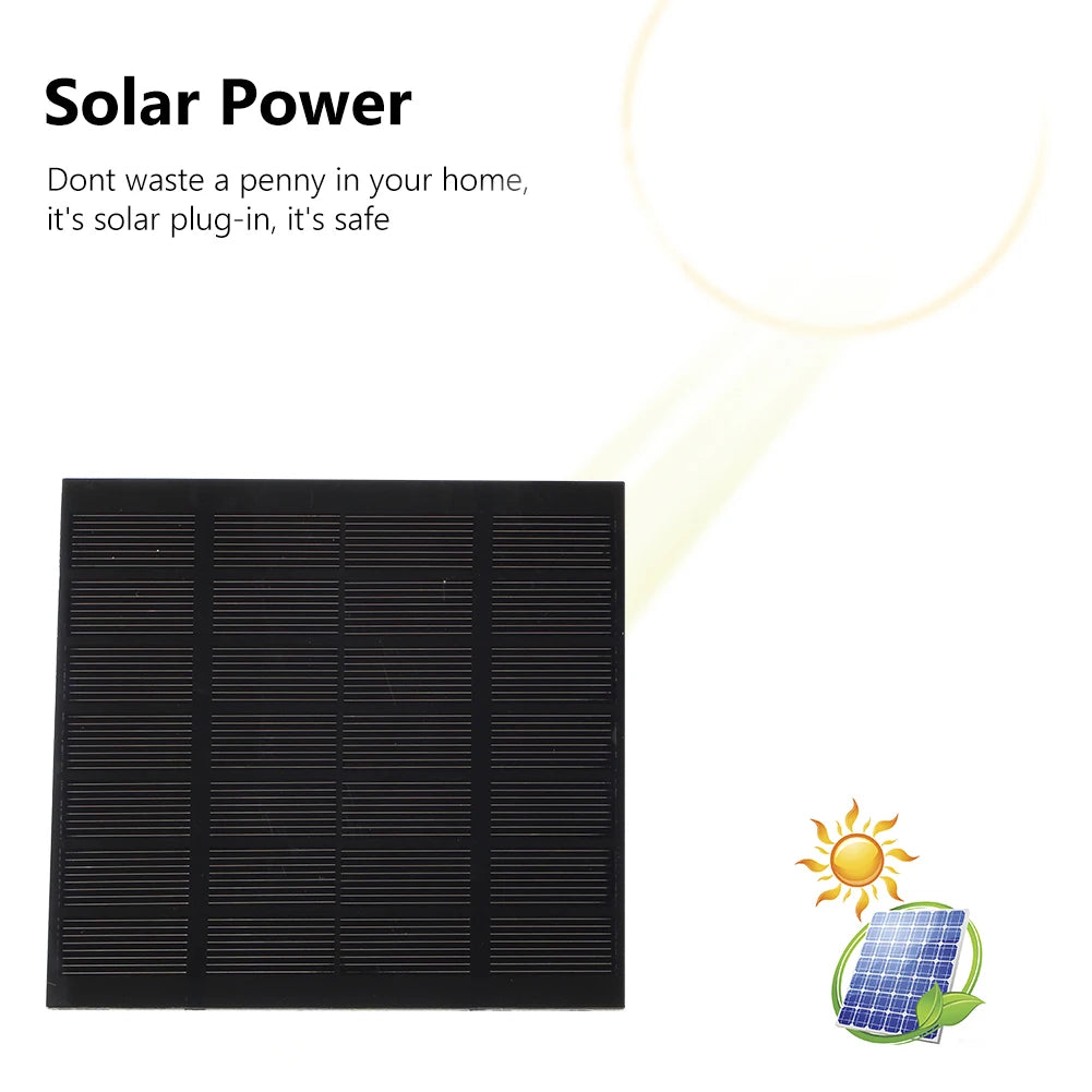 Solar Water Pond Pump Multifunctional with 6 Nozzles Aquarium Wave Maker Decorative Props Portable for Pool Fountain Submersible