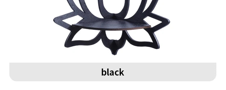 Wooden Lotus Hollow Essential Oil Candle Holder